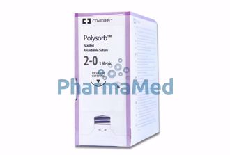 Image de POLYSORB 2/0 C-14 24mm 75cm undeyed - 36 fils