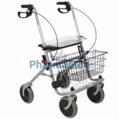 Image sur Rollator CRISTALLO 4 roues pliable + panier