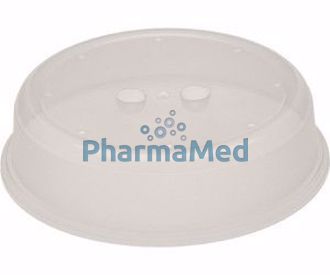 Image de Cloche micro-ondes PP translucide 26,5x6,5 cm - 1pc