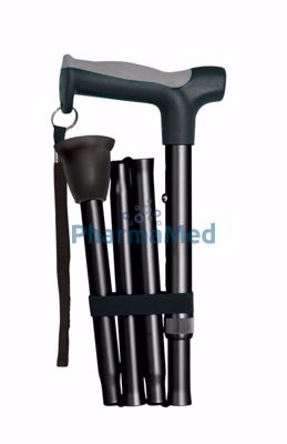Image sur Canne pliable réglable 81-94 cm noire - 1pc