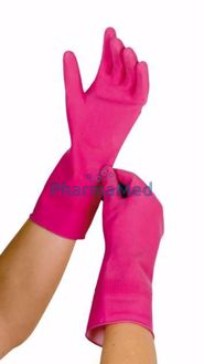 Image de Gants en caoutchouc pour enfilage bas - M