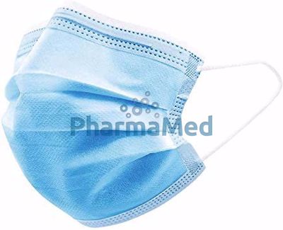 Image sur Masques 3 plis Type II élastique THF bleu - 50pc