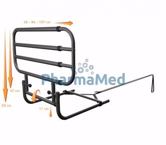 Image de Barrière de lit réglable rabattable - 1pc