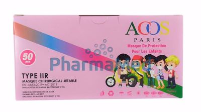 Image sur ACOS Masque enfants Type IIR Rose - 50pc