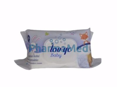 Image sur LOV'YC lingette bébé crème sensitive - 15.5x21cm - 120pc