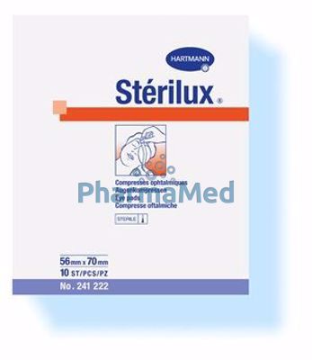 Image sur STERILUX compresse occulaire.  56x70 st. - 10pc
