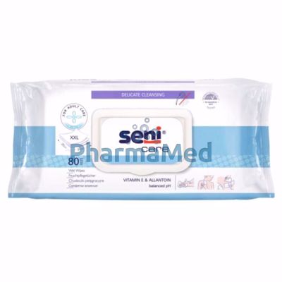 Image sur Lingettes SENI Care vit. E et allantoïne 20x30cm - 80pcs