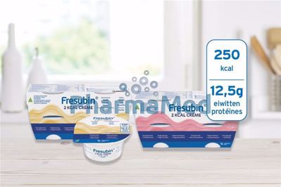 Image sur Fresubin 2 kcal crème dessert - Cappuccino - 4x125gr - Cappuccino - 4x125gr