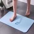Image sur Sortie de bain antidérapante en diatomite - Bleu