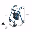 Image sur Rollator Neo Fashion - Bleu électrique