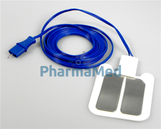 Image de Électrode retour patient <5kg 88x74mm 'fiche Valleylab' - 25pc