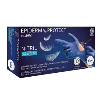 Image de Gant nitrile sans accélérateurs EPIDERM PROTECT small - 100pc