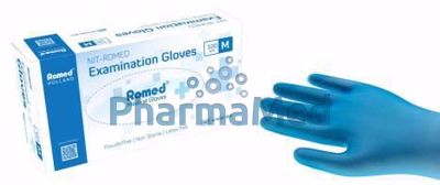 Image sur Gant Nitrom ROMED bleu non poudré - L - 100pc