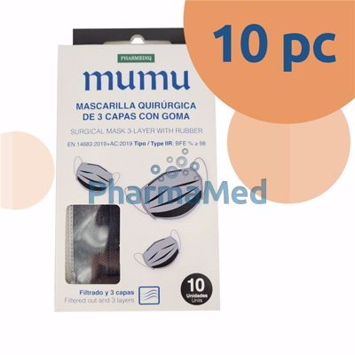 Image sur Masque chirurgical type IIR - Black - 10pc