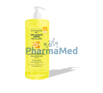 Image de BYPHASSE Gel douche dermo micellaire Fleur de tiaré 1L