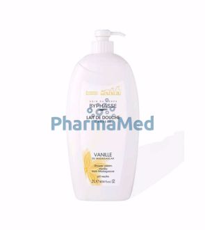 Image de BYPHASSE Caresse lait de douche - Fleur de vanille 1L