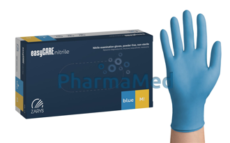 Image de Gants nitrile Easycare bleu sans poudre - Médium - 100pc