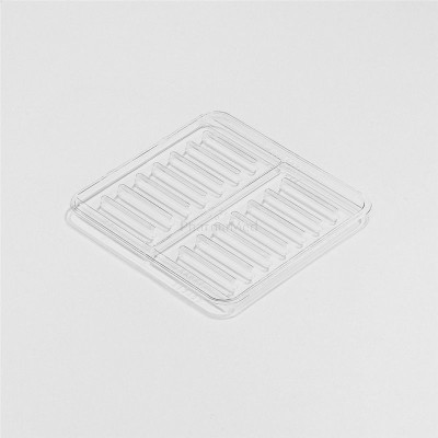 Plateau MEDI7 transp.SCHWARZ 16réglettes(1pc)