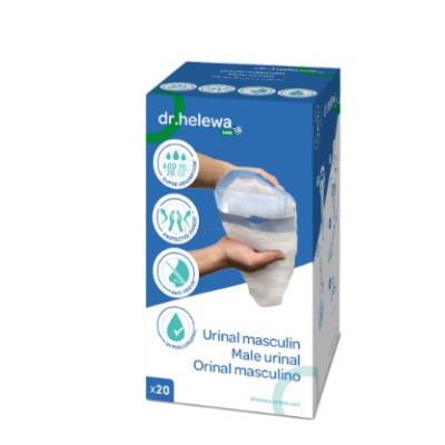 Plastic zakje met absorberend inlegvel voor herenurinoir - 20 stuks