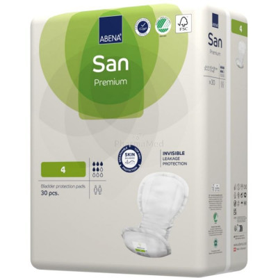 ABENA SAN 4 Premium Anatomische inlegger - 800ml/5D - 30st