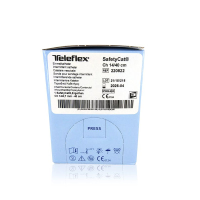 Sonde NELATON homme SAFETYCAT CH14 40cm - 1pc