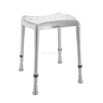 Tabouret de douche Aquatec Dot réglable 400 à 550mm gris