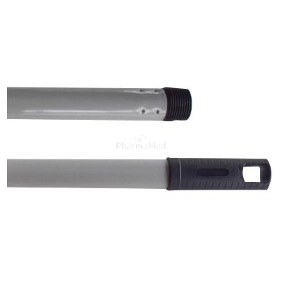 Grijze metalen schroefsteel 130 cm – 1st