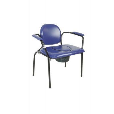 Chaise percée ergo XL vinyl bleu  <160kg