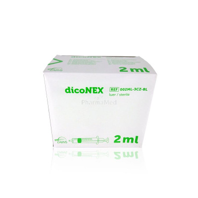Seringues ZARYS dicoNEX 2ml sans latex /100pc