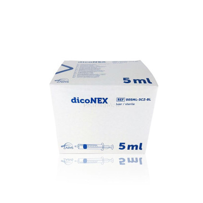 Seringues ZARYS dicoNEX 5ml sans latex /100pc
