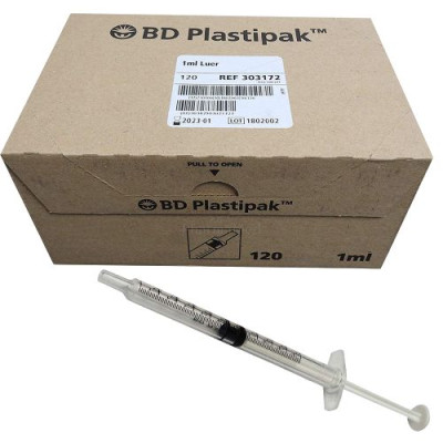 Seringues BD tuberculine - 1ml - 120pc