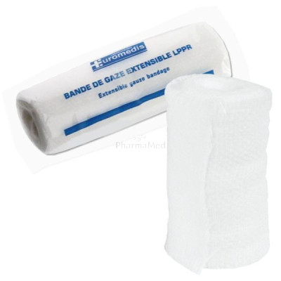Bande de gaze élastique EUROMEDIS - 5cm x 4m - 50pc