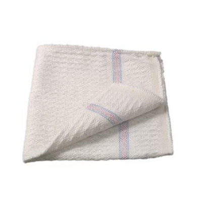 Lavette coton gaufré blanc 35x35cm - 1pc
