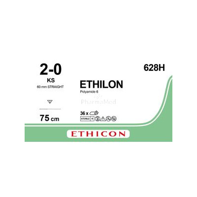 ETHILON 2/0 628H USP KS 75cm Noir - 36fils
