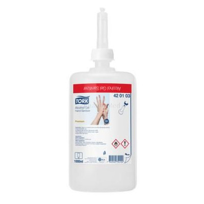 TORK Ongeparfumeerde hydroalcoholische handgel - 1L