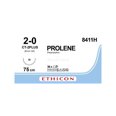 PROLENE 2/0 8411H CT-2 75cm Bleu - 36fils