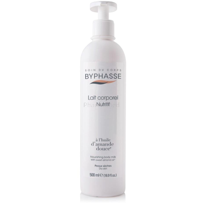BYPHASSE Lait corporel amande douce + pompe 500ml