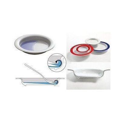 Assiette asymétrique ORNAMIN 27cm - blanc