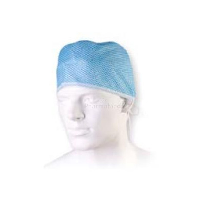 BEN Calot chir. perforé bleu à nouer - 100pcs