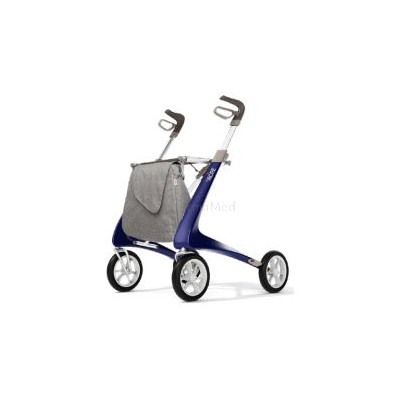 Rollator Carbon Ultralight bleu - 4 roues - 1pc
