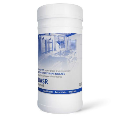 DASR200 lingettes désinfect. contact alimentaire - 200pc
