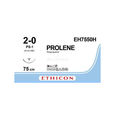 ETHICON PROLENE M3 PS-1 75cm Bleu - 36fils