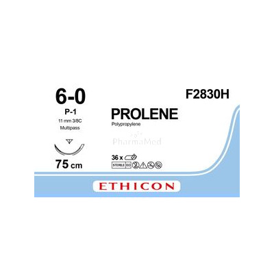 PROLENE USP6/0F2830H P-1 3/8c MP 75cm - 36fils