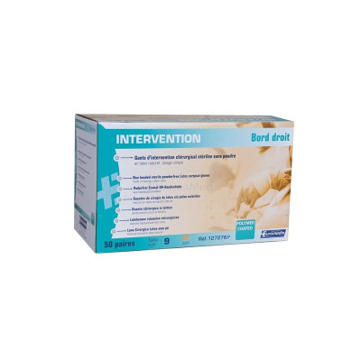 Gants d'examen EUROMEDIS non poudrés ST - T6.5 - 50 paires