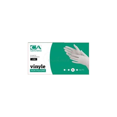 Gants vinyl non poudrés small - 100pc