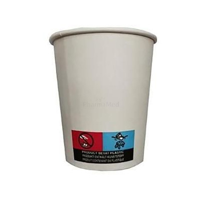 Gobelet carton/pe blanc D.70,3mm et H:90mm 180/210ml - 25x100pcs
