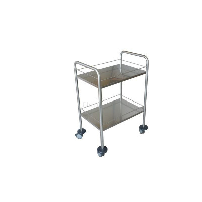 Guéridon en inox 2 étages - 1pc