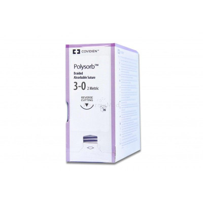 POLYSORB 3/0 C-13 19mm 75cm - 36fils