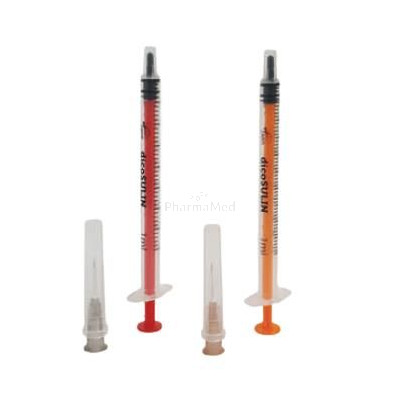 Seringue insuline DicoSulin 1ml (0.40x13mm) (40 I.U/ml) - 100pc