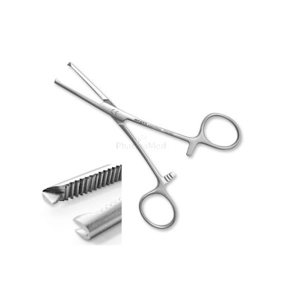 Pince KOCHER 14cm droite avec griffes - 1pc